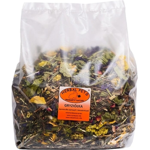 GRYZIÓŁKA DLA SZYNSZYLI I KOSZATNICZEK HERBAL PETS 800G