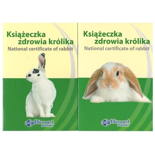 KSIĄŻECZKA ZDROWIA KRÓLIKA BIOWET