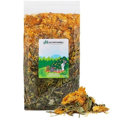 MIESZANKA PODSTAWOWA DLA KRÓLIKÓW I GRYZONI FACTORYHERBS GRAMATURA 150G