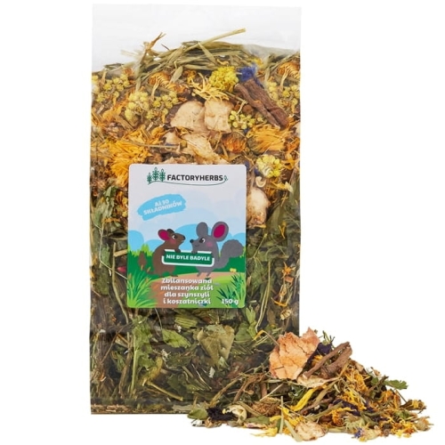 NIE BYLE BADYLE DLA SZYNSZYLI I KOSZATNICZKI FACTORYHERBS GRAMATURA 150G
