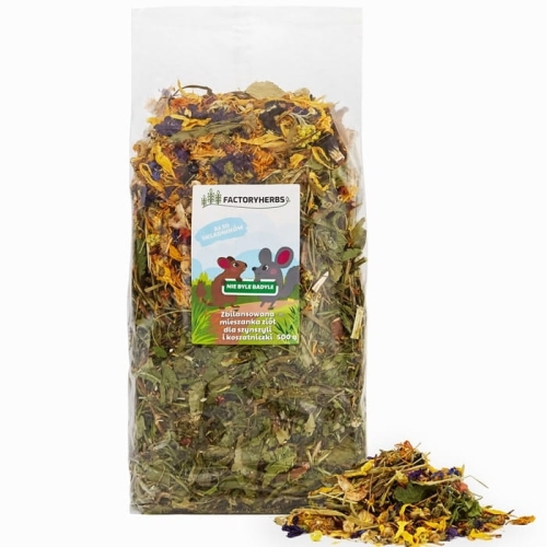 NIE BYLE BADYLE DLA SZYNSZYLI I KOSZATNICZKI FACTORYHERBS GRAMATURA 500G