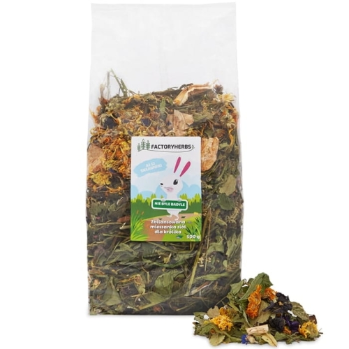 NIE BYLE BADYLE DLA KRÓLIKA FACTORYHERBS GRAMATURA 500G