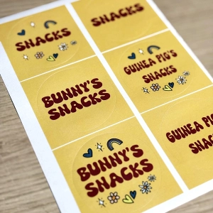 ZESTAW NAKLEJEK NA PRZYSMAKI 