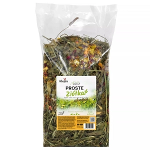 PROSTE ZIÓŁKA Z KWIATAMI 400G ALEGIA NATURAL - zioła dla królika, gryzoni