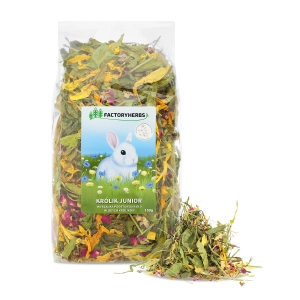 Królik junior 150G Mieszanka podstawowa dla młodych królików FACTORYHERBS
